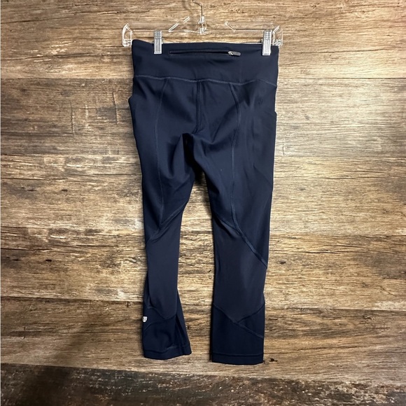 lululemon athletica Navy Blue Leggings Performance Fabric Womens 4 - Picture 3 of 12